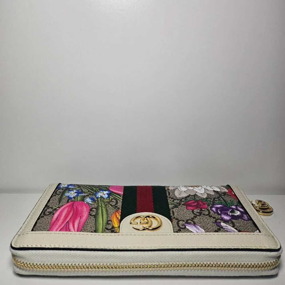 Gucci GG Flora Ophidia Zip Wallet with Authenticity Certificate - Picture 3 of 9